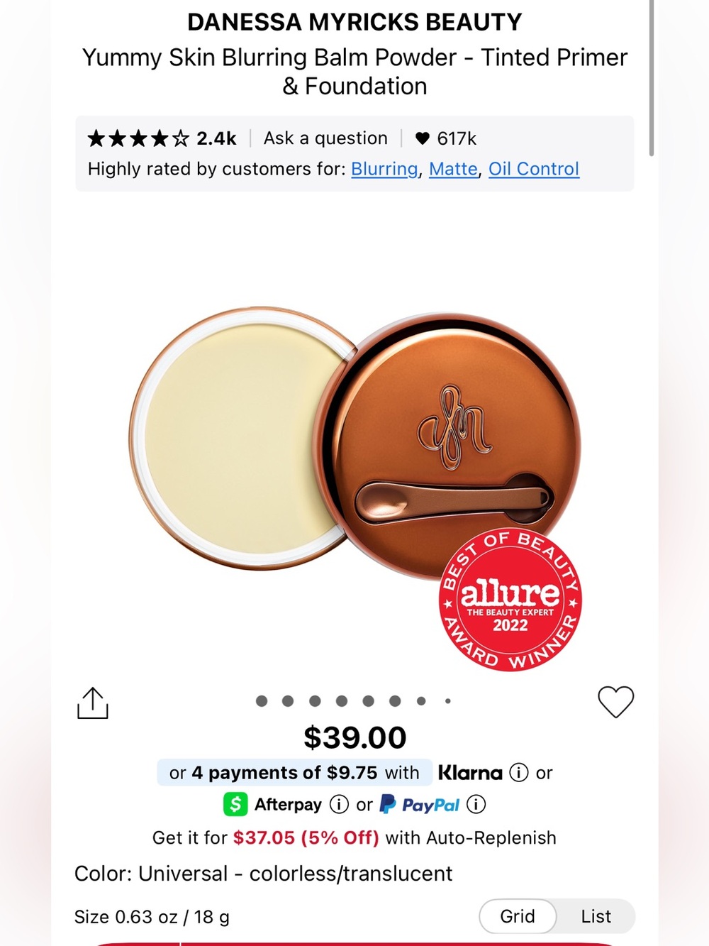 Blurring Balm Powder - Picture 7 of 8